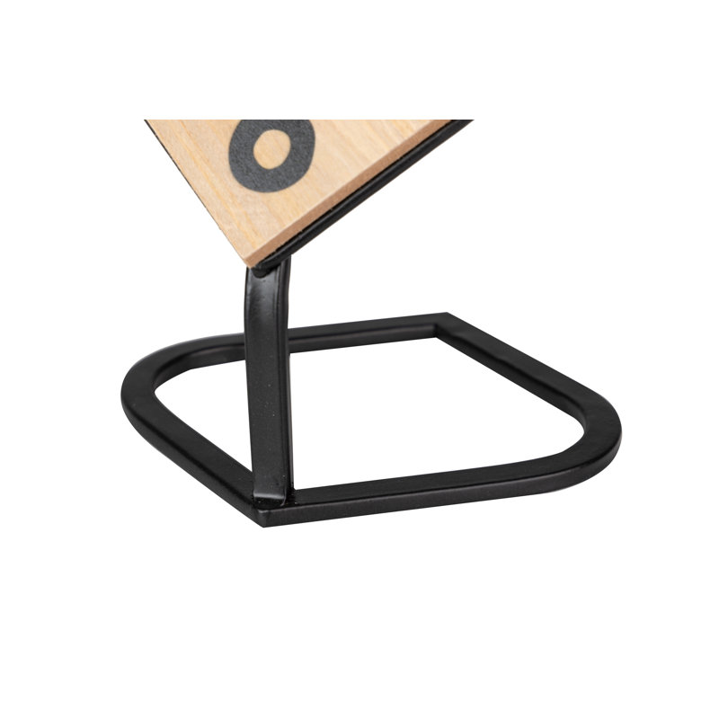 Analog Mechanical Tabletop Clock in Brown/Black