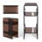 8.7'' Narrow Acrylic End Table,Modern Two-layer Shelf Side Table,Suitable for Living Room, Bedroom and Study. Three Colors are Available.-389437169
