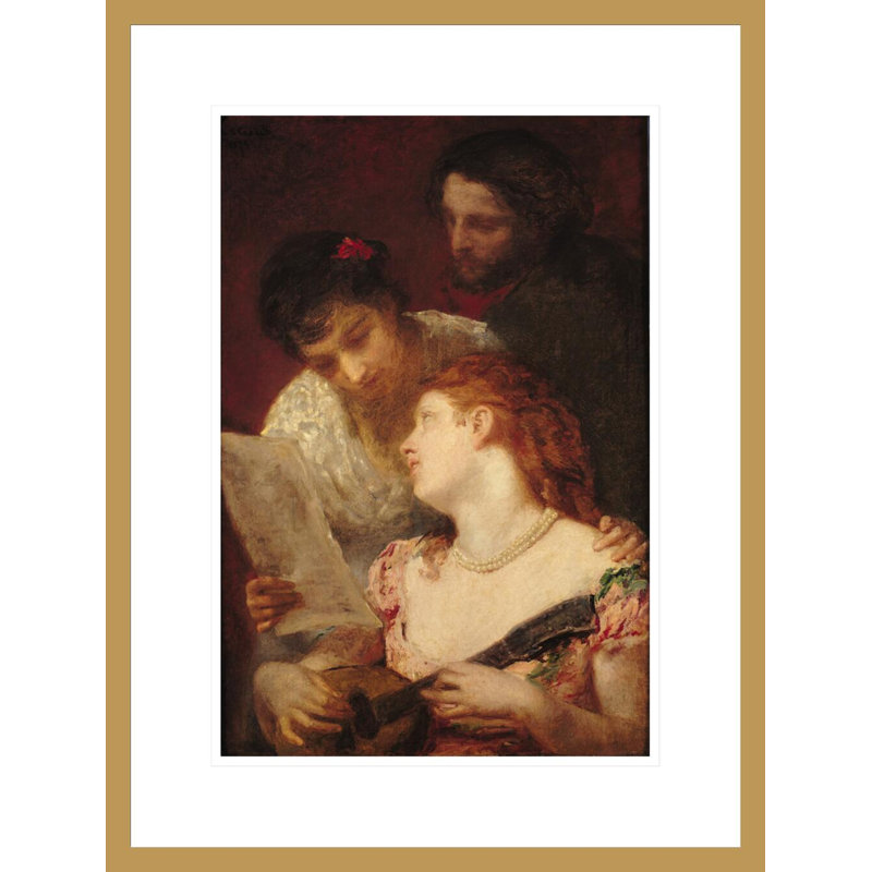 «Musical Party» par Mary Cassatt - impression numérique sur toile, H 21,75 po x l 16,46 po