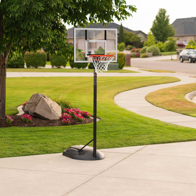 Adjustable Youth 30" Polycarbonate Portable Basketball Hoop