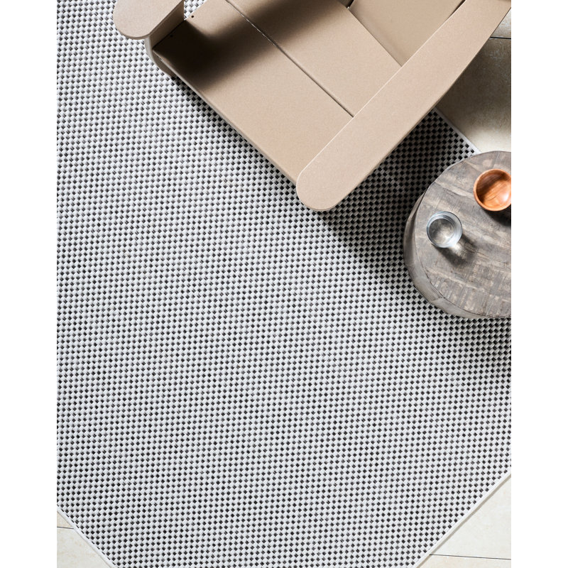 Galey Alix x Livabliss Barberry Outdoor Machine Woven Rug, Runner 2'8" x 7'3", Gray