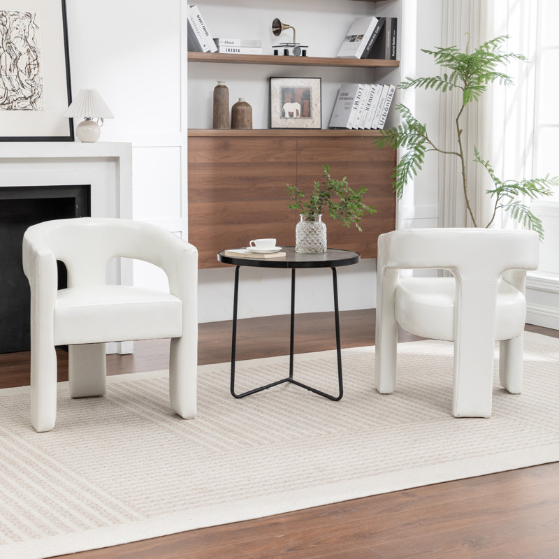 Chaises de salle à manger rembourrées Caleb, Beige