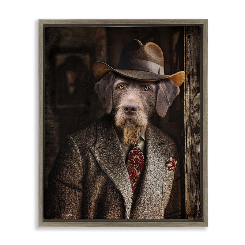 Art mural classique par Karen Burke, H 31 po x l 25 po x P 1,7 po, Cadre flottant orme Montalcino