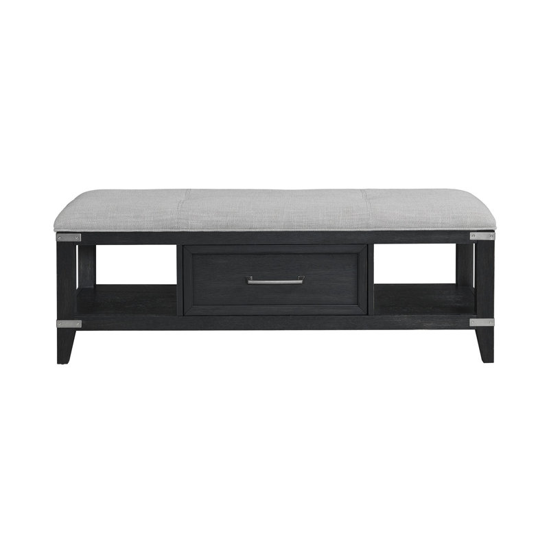 Rabe Polyester Blend Upholstered Storage Bench