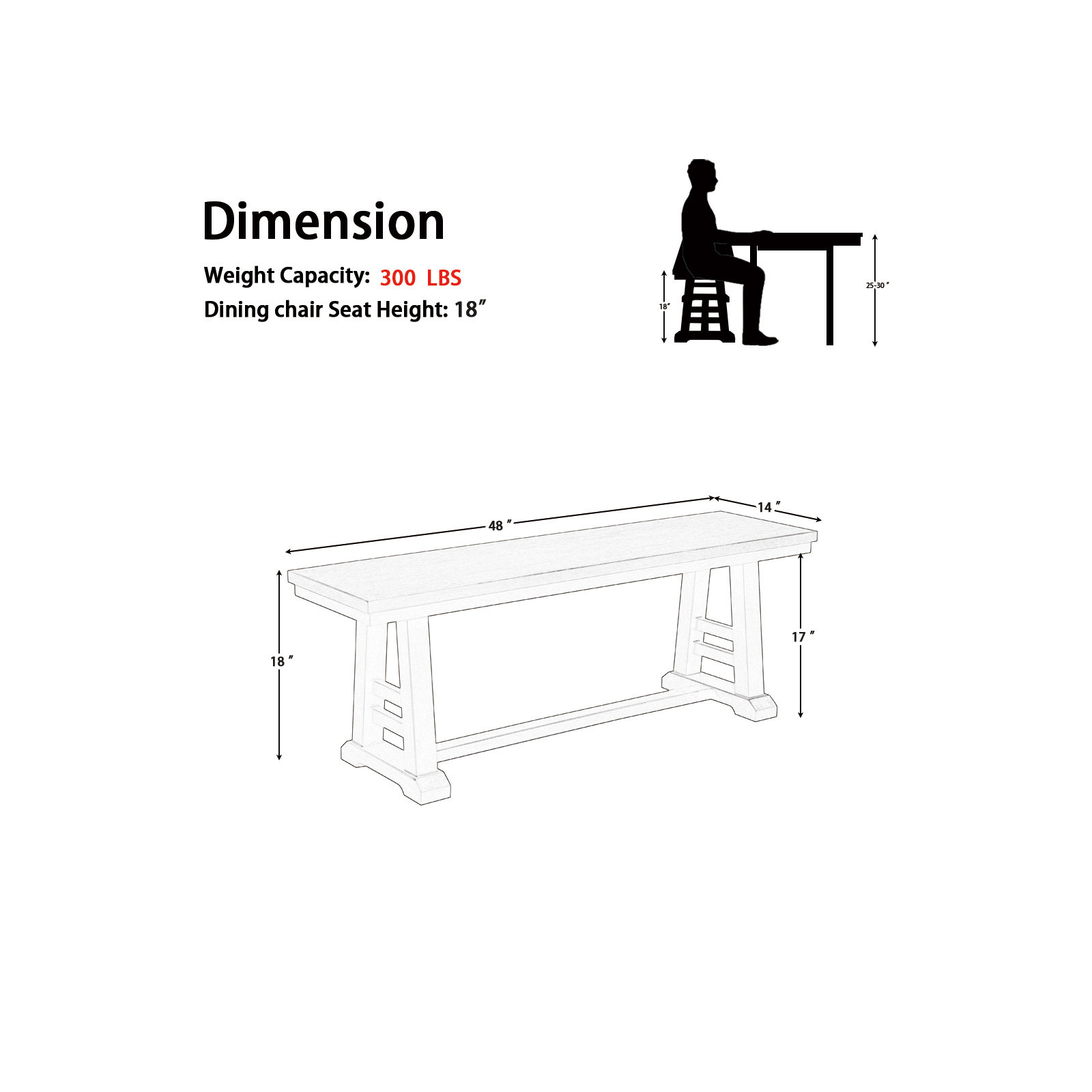 Lonnie Dining Bench