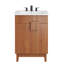 Meuble-lavabo autoportant simple 23 po avec plateau en céramique Modway Miles-92590953