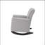Chaise berçante gris clair avec accoudoirs