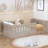 Wood Floor Bed with Semi-Enclosed Guardrails-104848484-121685291