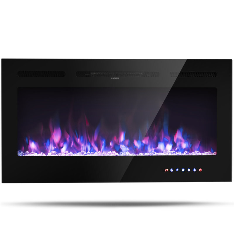 Adanac Electric Fireplace Insert, 21.5" H x 40" W x 5.5" D
