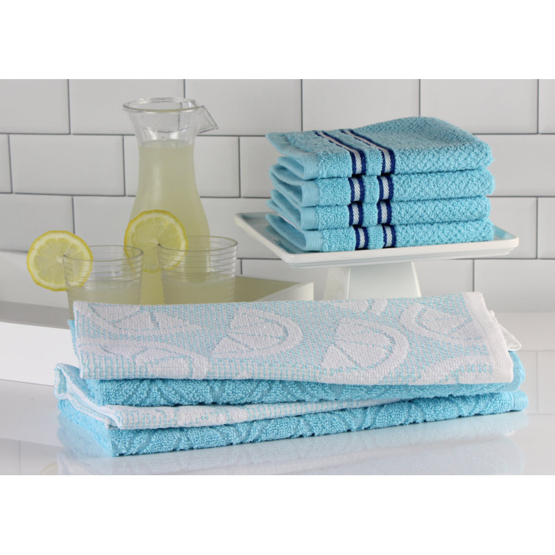 Ensemble de linge 8 pièces assortis, Aigue-marine
