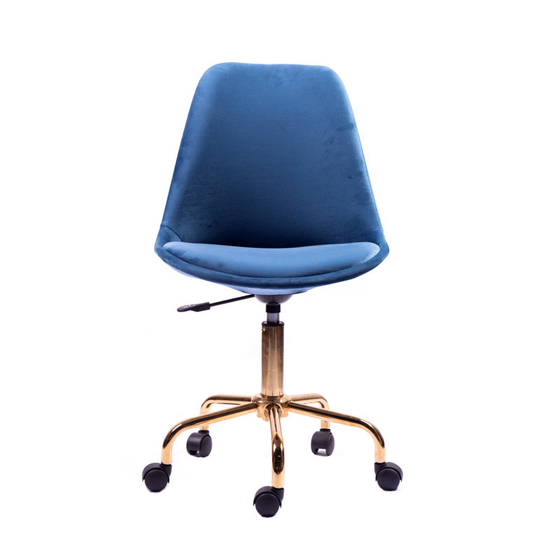 Velvet Task Chair, Blue
