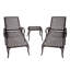 Chaise longue en aluminium coulé 1 pièce