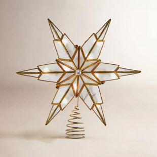 6 Point Capiz Star Tree Topper