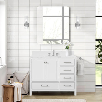Meuble-lavabo simple 42 po Cholena