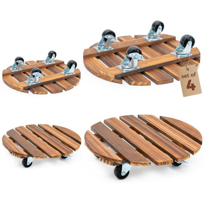 Wood Caddy Plant Stand