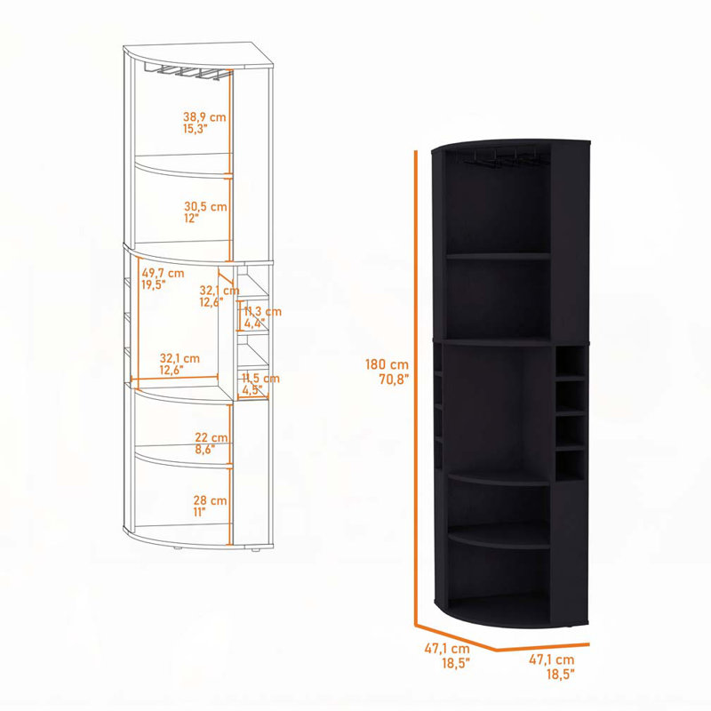 Armoire de bar Avery