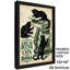 Art rétro encadré noir «LA VIE EST MIEUX AVEC CHIENS ET BOOKS»-128456277