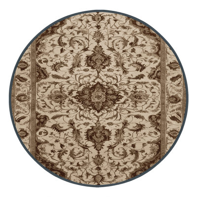 Tapis brun français lavable à la machine