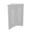 Armoire de coin triangulaire avec tablettes personnalisables et portes chics-118743572