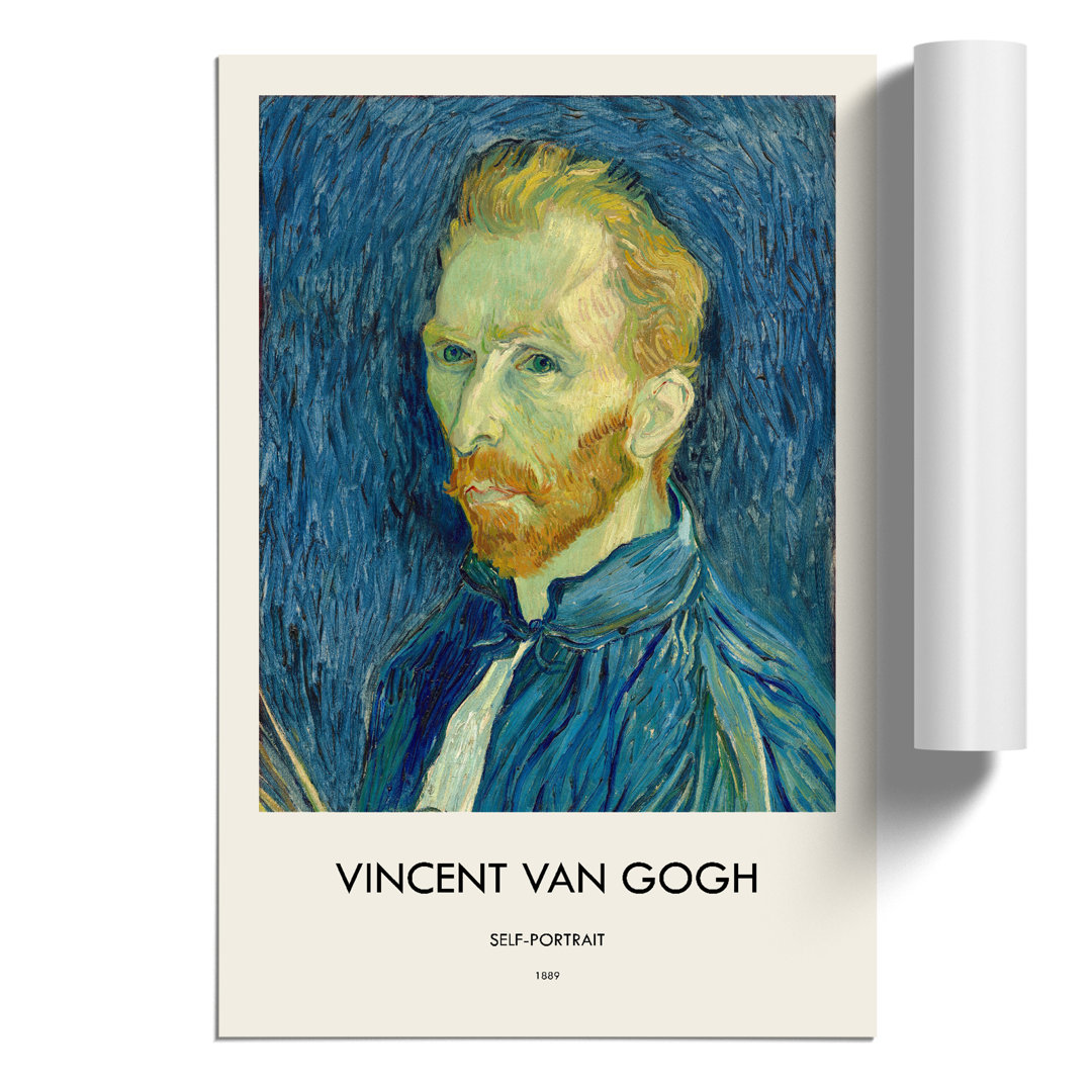Self Portrait Print by Vincent van Gogh - Frameless Print