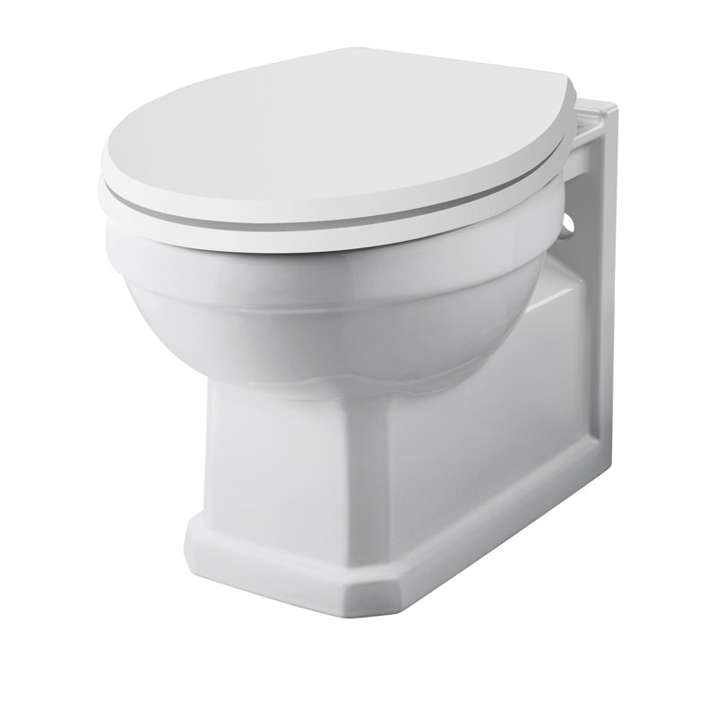 Nuie Richmond 0L LPF Round Wall Mounted Wall Hung Toilets (Seat Not Included)