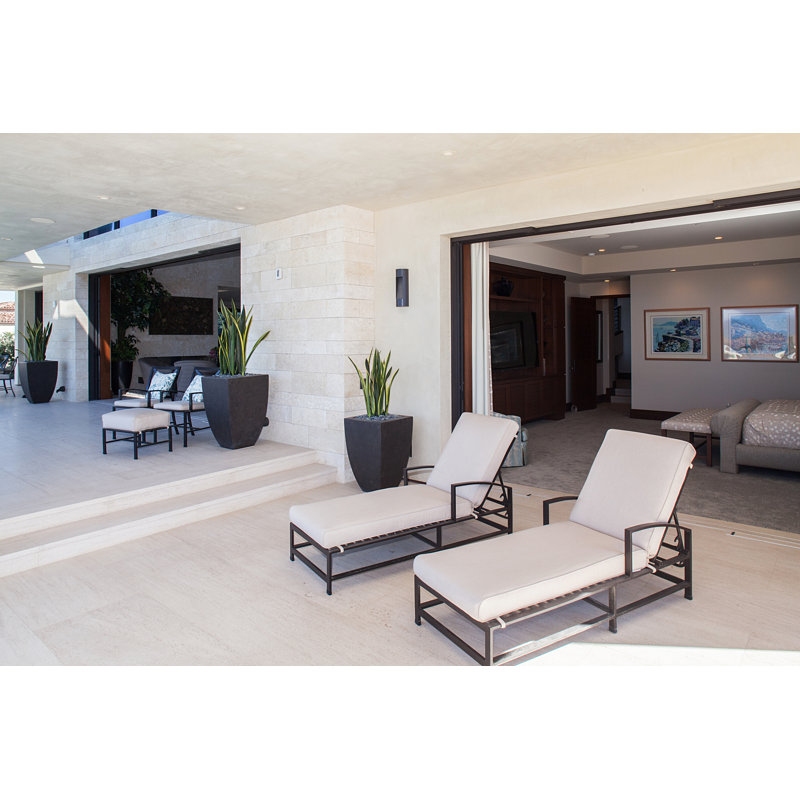 La Jolla Outdoor Chaise Lounge, Echo Midnight Sunbrella®
