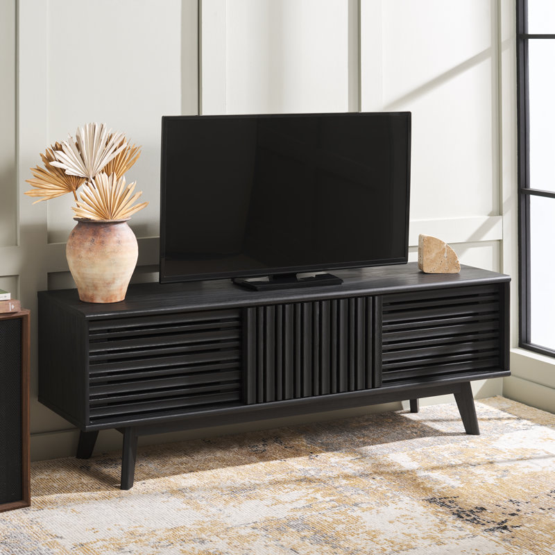 Meuble télé pour téléviseur de 60 po ou moins calleen, Black
