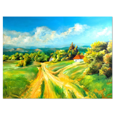 «Color of Summer Landscape», reproduction sur toile tendue