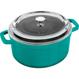 Cast Iron 4.02-Qt Round Cocotte With Glass Lid