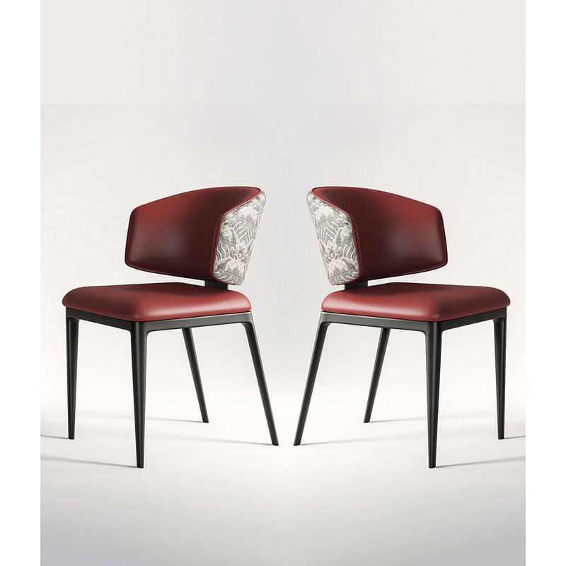 Chaise simple haut de gamme pour le salon et la salle à manger, Rouge