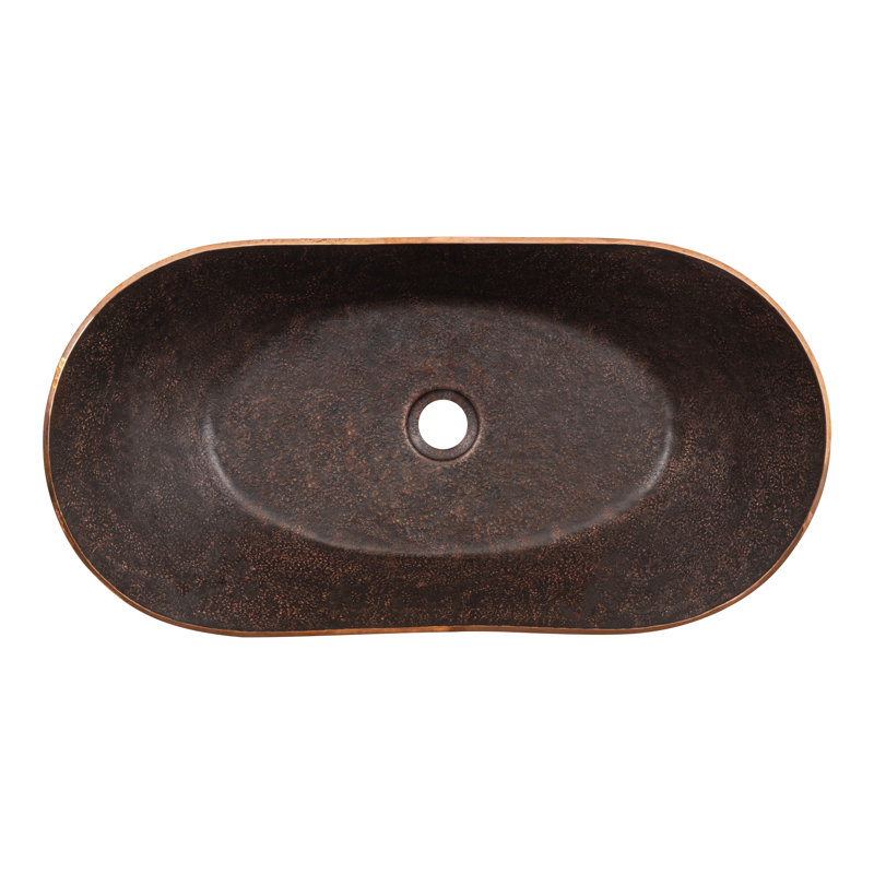 Terra Firma 23'' L Bathroom Sink, Dark Brown