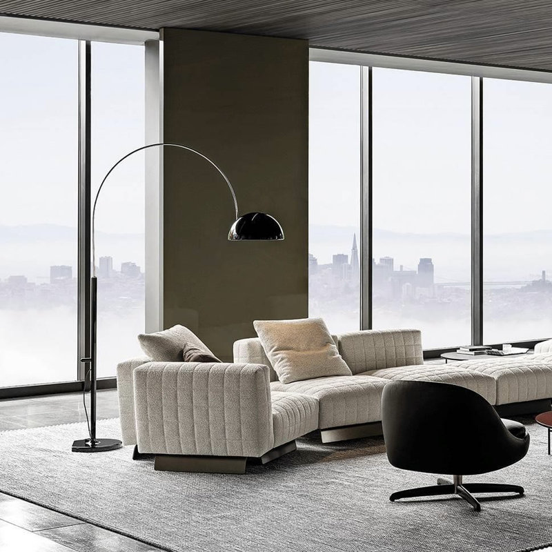 Coupé 94.4'' Floor Lamp, Black