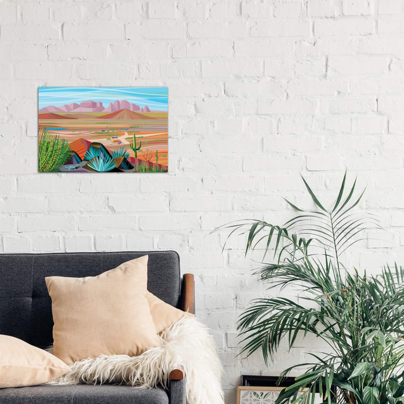 West Of Phoenix by Charles Harker - Wrapped Canvas Painting, 66.04 cm H x 45.72 cm W x 3.175 cm D