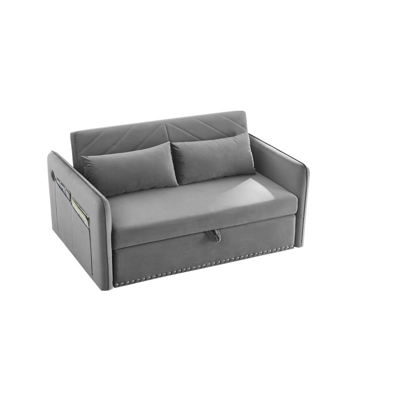 Canapé-lit Rivet-Accent, Gris