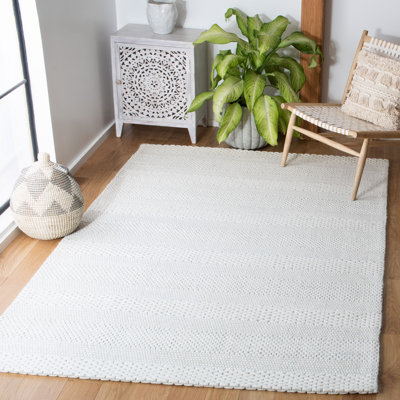 Beikirch Wool/Cotton Ivory Area Rug