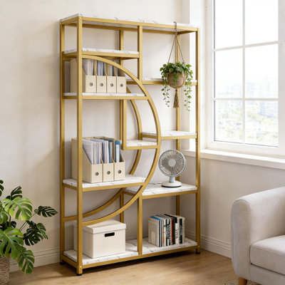 Spacious Etagere,Freestanding Display Shelf,Bookcase