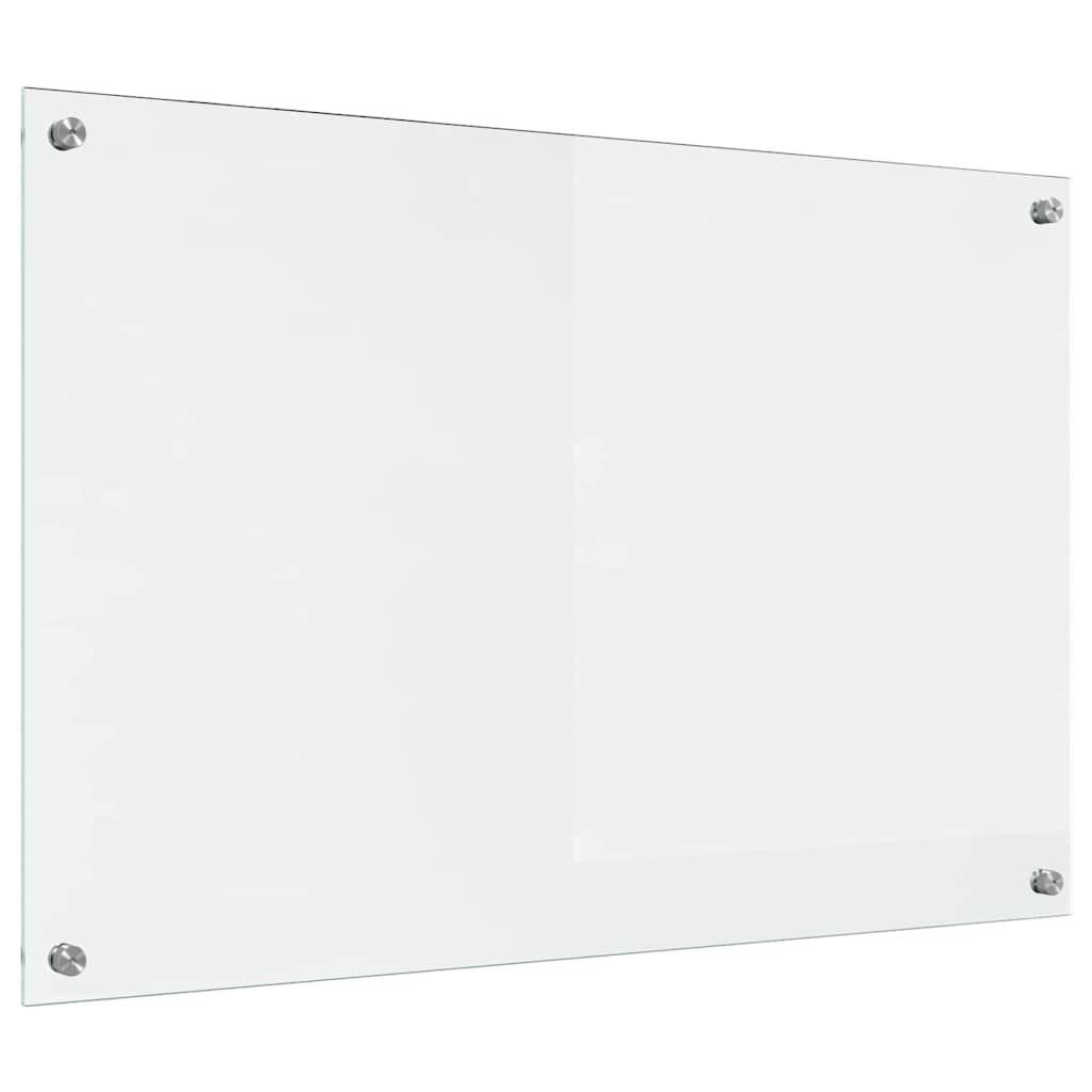 vidaXL Kitchen Backsplash Transparent 90 x 60 cm Tempered Glass - Image 2
