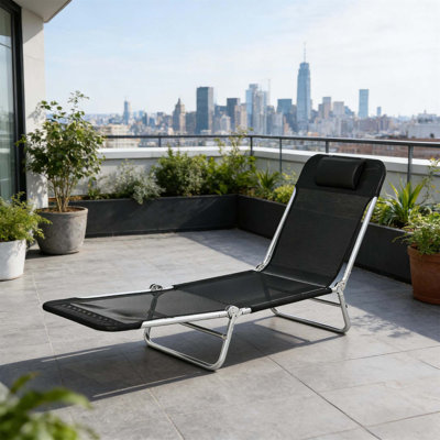 Fauteuil de bronzage pratique, méridienne pliante