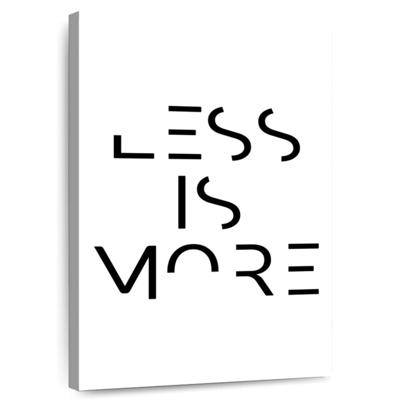 Less Is More, 36" H x 24" W