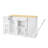 53'' Kitchen Storage Islands With Drawers And Trash Can Storage For Kitchen & Dining. Modern Farmhouse Design, 53.2"W X 20.9"D X 38.0"H.-380289527