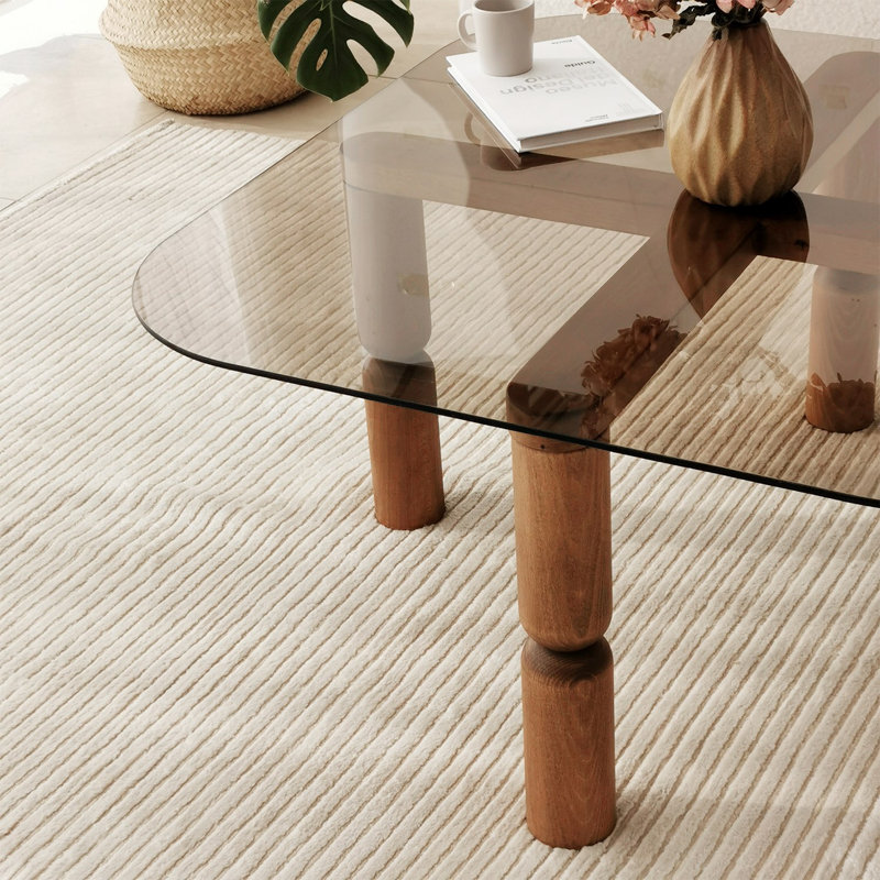 Glorias Coffee Table, Walnut/Smoked