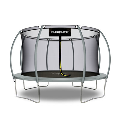 Machrus Plexalife Round Backyard Trampoline with Safety Enclosure