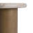 Marbello Nesting Table with Travertine Effect Concrete Top and Faux Wood Pedestal Indoor Outdoor Modern Design