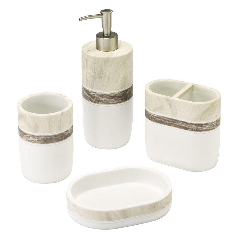 Izod Tidal 4-Piece Bath Accessory Set