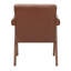 Fauteuil large en velours de 23,23 po