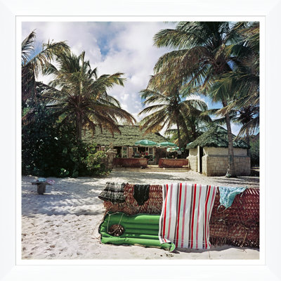 Antigua Beach Club by Slim Aarons  Picture Frame Photograph on Paper