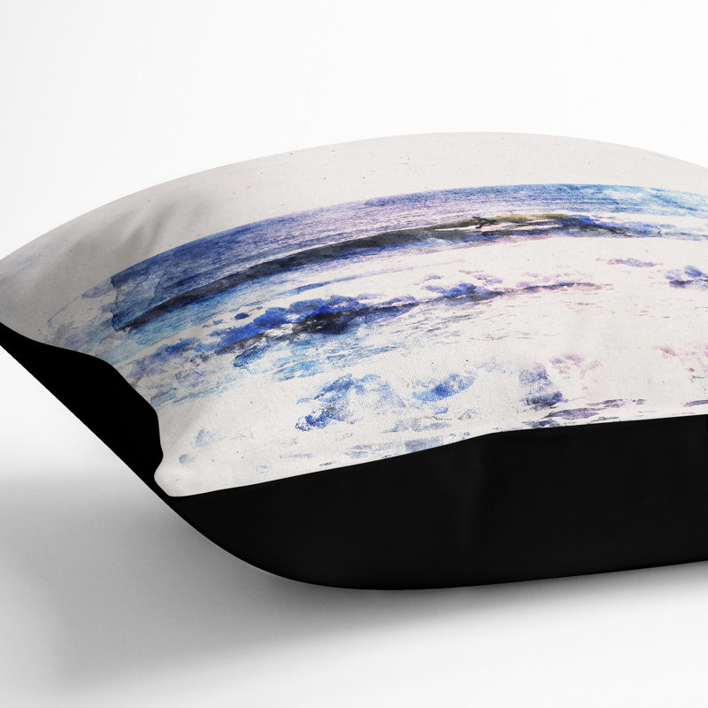 Square Throw Cushion, 40cm H x 40cm W x 15cm D, Black