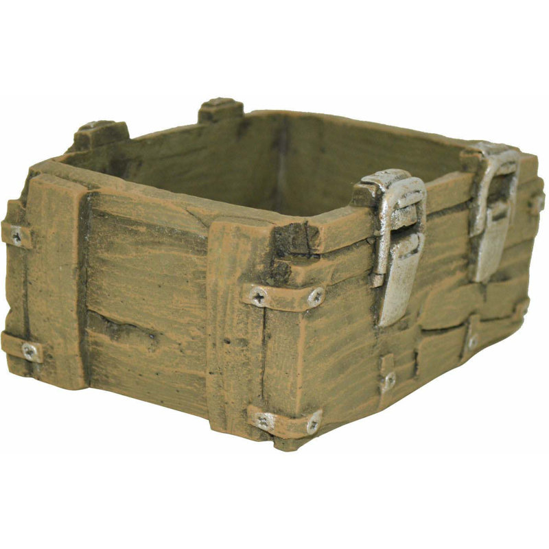 Leitch Resin Grey Chest Plant Pot