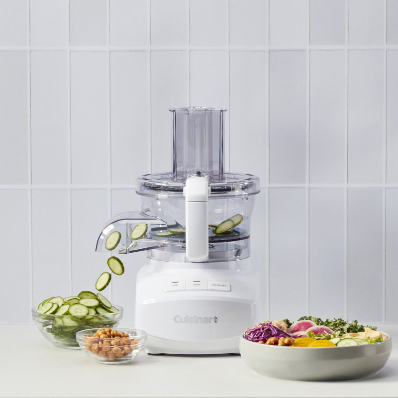 9-Cup Continuous Feed Electric Food Processor, White