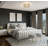 5-Light Chrome Flush Mount With Clear Crystal Accents